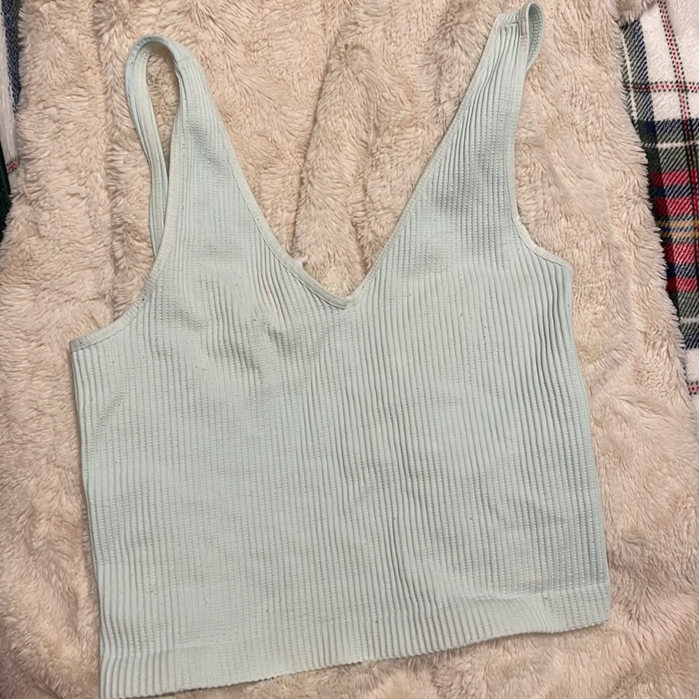 Nikibiki light blue/mint cropped tank!
